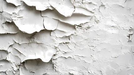 Obraz premium White Cracked Paint Texture Abstract Background for Design 