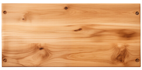 Rustic wooden board features natural grain and texture details, providing a warm aesthetic.