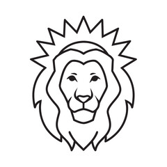 Lion Face Surrounded By Radiant Halo