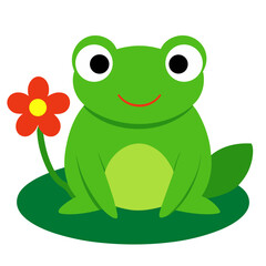 frog on a leaf