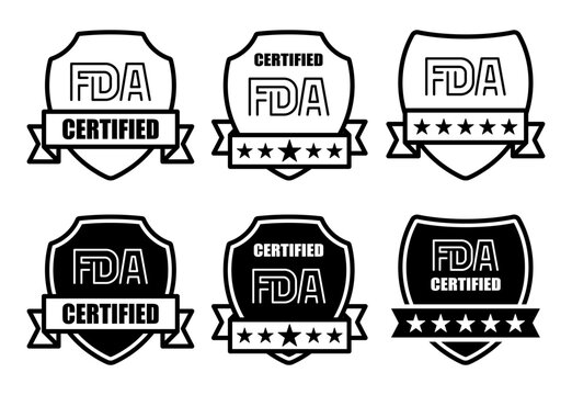 Different styles of FDA certified badges for product display