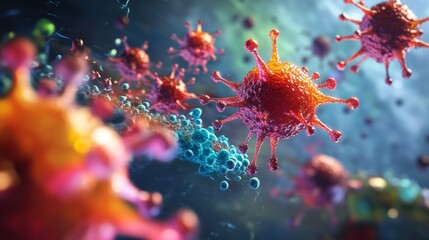 In a Captivating Visual, Immune Cells Engage in a Battle Against SARS-CoV-2 Virus Particles