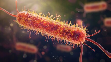 Intricate Details of Salmonella Enterica Revealing the Microscopic World of Bacteria