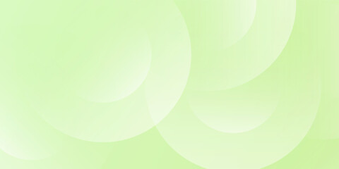 Obraz premium Soft Green Abstract Circle Background with Light Gradient Layers