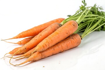 carrots isolated on white background