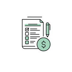 A minimalist illustration of financial planning.