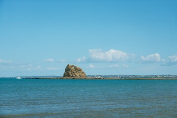 Kotanui Island (Frenchman’s Cap) on a Sunny Day, New Zealand