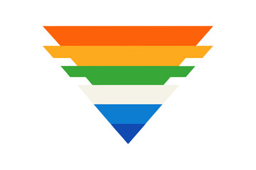 vector illustration of a colorful map pointer