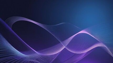Wavy circular tech vector lines with transparency, abstract geometric background for overlay or tech template