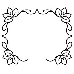 Full Edge Floral Border  wedding vector element, perfect for invitations, decor, and digital design. High-quality AI file for creative projects.