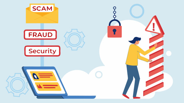 Protect your data from online scam fraud security threats and malware attacks with computer safety and awareness tips