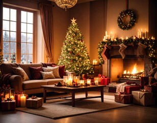 Cozy Christmas living room (2)