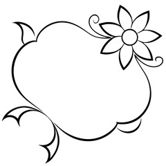 Curved Bloom Border   wedding vector element, perfect for invitations, decor, and digital design. High-quality AI file for creative projects.