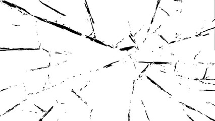 Vector grunge cracked texture style with cracked texture isolated on white background. Cracks concrete wall texture white and black. Grungy, grunge effect, grunge texture, dry land crack effect,