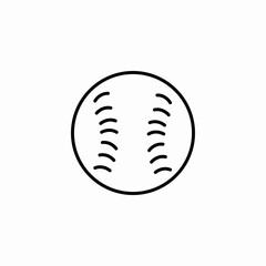 baseball sport ball icon sign vector