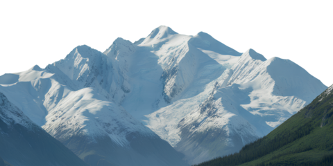 Alaska Mountain Range Wilderness Nature Landscape Snowy Mountains Wallpaper, Rugged Natural Beauty with Icy Peaks, Vast Remote Panorama, Crisp Air, Wild Forest, Frozen Expedition Destination