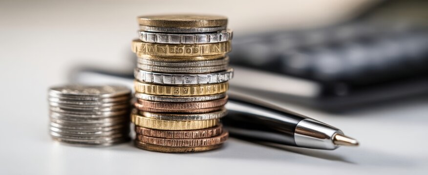 The stack of coins highlighting financial growth and investment potential.