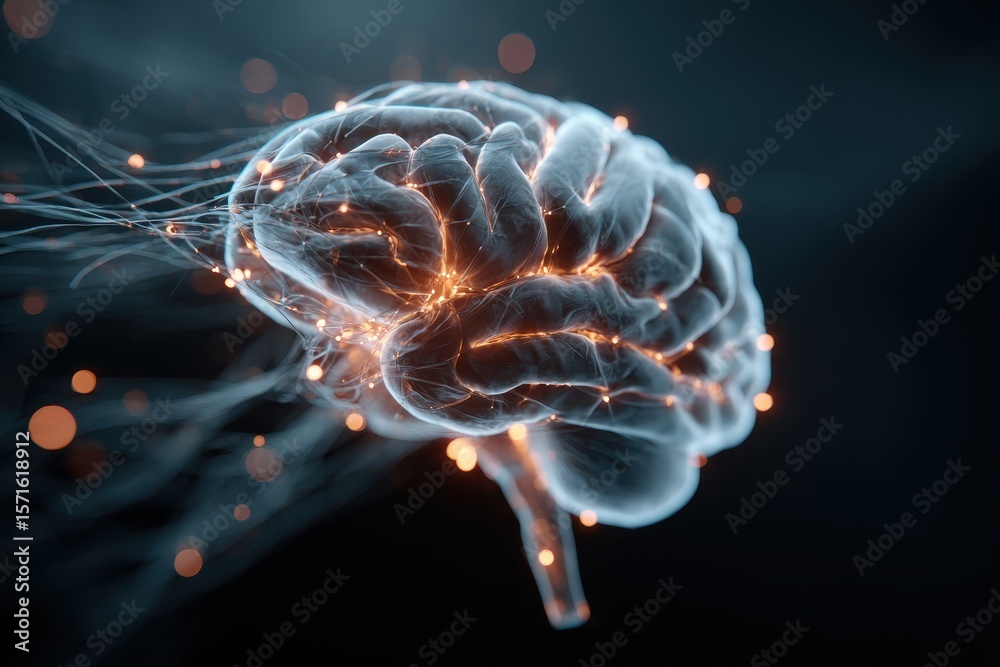 Poster exploration of neural networks showcasing communication between artificial intelligence and human co