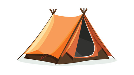 Modern Camping Tent Vector Illustration for Outdoor Adventures and Recreation