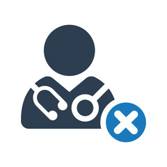 Doctor cancel icon