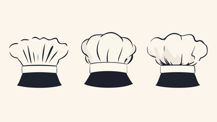 Professional Chefs Toque Hat Illustration for Culinary Designs