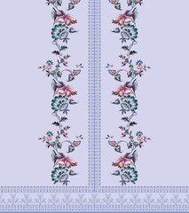 vector illustration of a decorative floral background