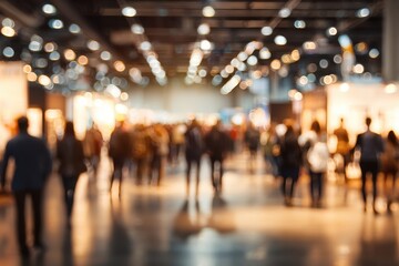 Expo convention showcasing industry innovations and networking opportunities during the busy afternoon hours of the event