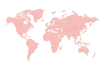 Pink World Map A Detailed Illustration of Global Geography
