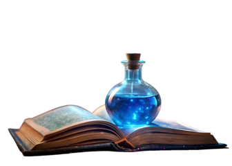  mystical potion and ancient knowledge a captivati  isolated on white background PNG, AI GENERATED