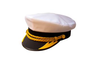  pilot hat isolated on white background PNG, AI GENERATED