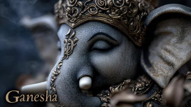 Ganesha divine form: elephant head, wisdom god, remover spirit, learning force, Shiva son, Parvati child, Vinayaka name, Jayanti festival, Nepal reverence, Tamil honor, Bali temple, sacred icon.