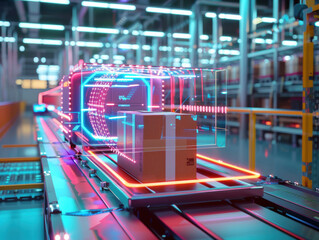 3D depth camera system analyzing randomly placed items in bins, point cloud visualization overlay, robotic workspace, advanced computer vision technology, technical documentation style