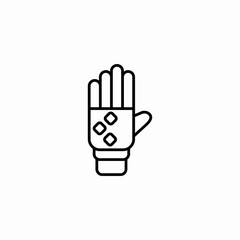 gaming glove controller icon sign vector