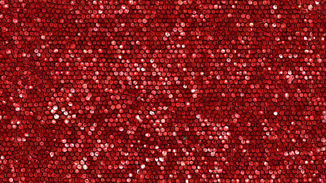 red sequin texture background. Christmas, festive background