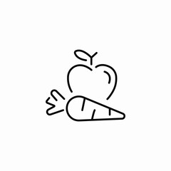 healthy food diet icon sign vector
