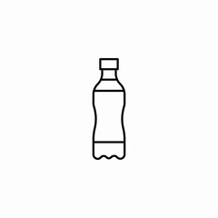 plastic water bottle icon sign vector