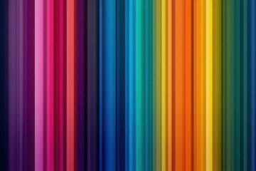 Obraz premium Vibrant rainbow background with colorful stripes creating an eye-catching visual experience for artistic projects and design