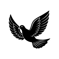 Obraz premium Dove clipart on white background 1 vector illustration