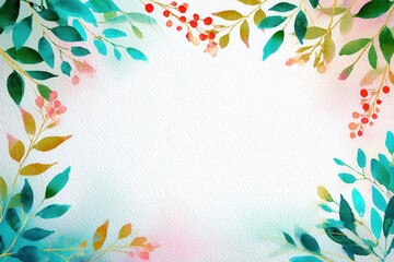 Obraz premium Charming watercolor frame design for enchanting illustrations and unique projects in creative crafts and artistic endeavors