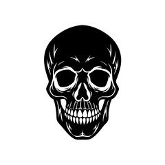 Fototapeta premium Skull clipart on white background vector illustration