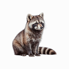 Curious Raccoon: A captivating depiction of a raccoon in a moment of contemplation, showcasing its unique markings and inherent curiosity.