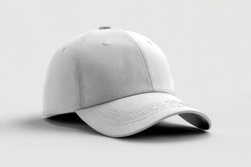 Stylish isolated white cap mockup designed for branding and promotional purposes, showcasing a versatile headwear option ideal for casual fashion or outdoor activities in various settings
