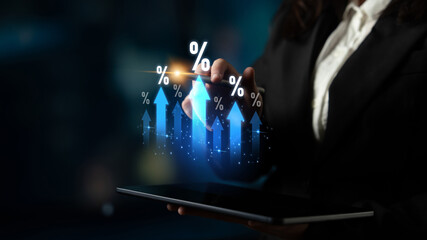 Rising interest rate reflects economic growth. Interest rate increase signals financial changes,...