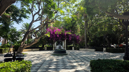 avenue and park in cadiz, clara campoamor or alameda apodaca © carballo