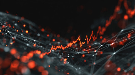 Technology digital business corporate abstract particles hex presentation broadcast background