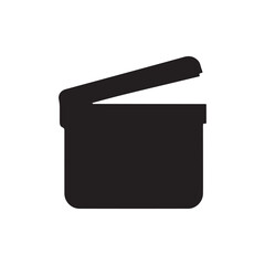 Retro cinema icon  on white back ground