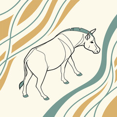 Fototapeta premium Bull and Bear Fighting – Market Battle Concept Vector