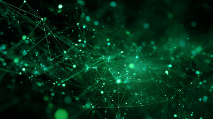 Digital technology poster cover speed connect dark green background, cyber information, abstract communication, innovation future tech data, internet network connection, Ai big data blend illustration