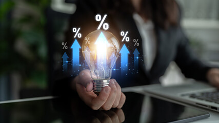 Rising interest rate reflects economic growth. Interest rate increase signals financial changes,...