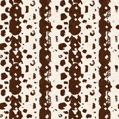 Calm scribble shape minimal shape seamless pattern. Gender neutral baby nursery natural brown linen decor background. Scandi style sketch doodle wallpaper in decorative kid fashion swatch. 
